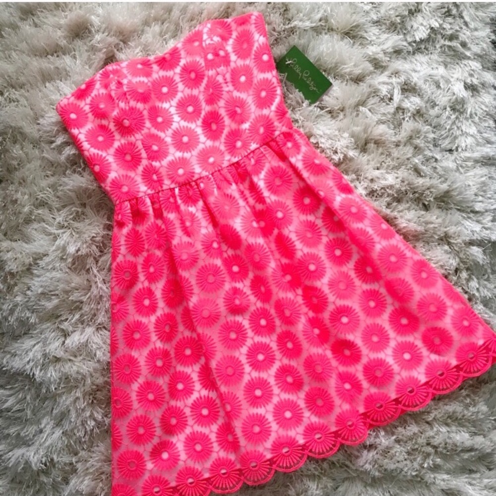 Lilly Pulitzer Payton Fiesta Pink Pinwheel Dress